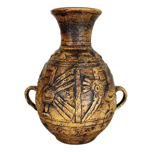 Large Fat Lava Pottery Vase from Jasba Ceramics, Germany, 1970s For Sale