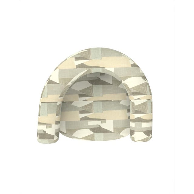 Not Yet Made - Made To Order Collector Modern Cassette Chair in Alabaster Fabric by Alter Ego For Sale - Image 5 of 6