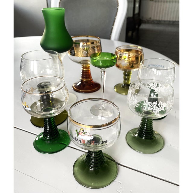 Goblets, 1950s, Set of 9 For Sale - Image 6 of 18
