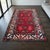 Mid-Century Modern 1960s Authentic Turkish Rug, Red & Indigo Wool Carpet, Hand-Spun Anatolian Rug, Sustainable Antique Rug For Sale - Image 3 of 16