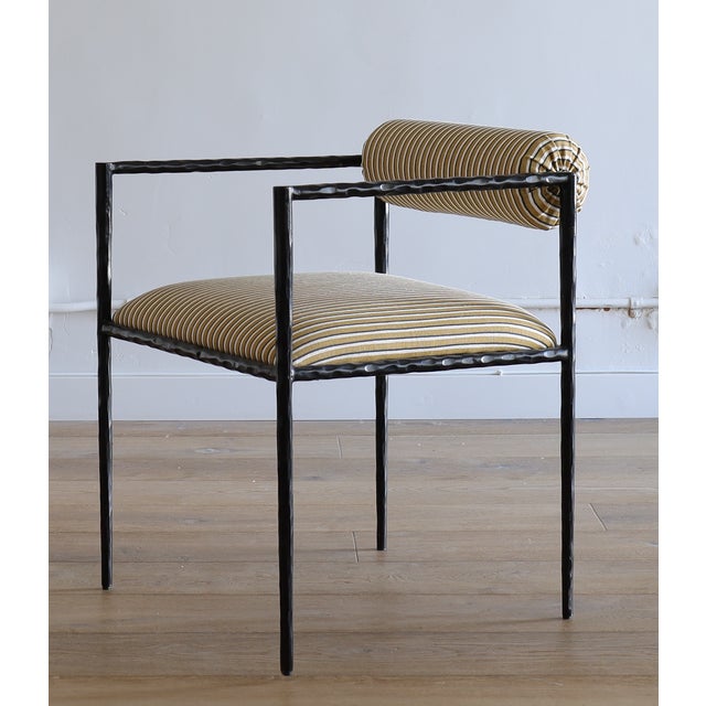 Arteriors Home Arteriors Barbana Chairs in Helene Blanche Fabric - Set of 2 For Sale - Image 4 of 4