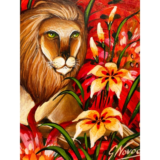 1960s Stunning Painting by Gustavo Novoa, Titled Simply: “His”. For Sale - Image 5 of 12