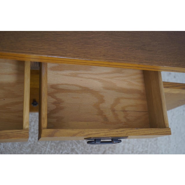 1990s Stickley Arts & Crafts Oak Roycroft Server For Sale - Image 5 of 18