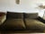 Mid-Century Modern Crate & Barrel Lounge Deep Olive Green Sofa For Sale - Image 3 of 5
