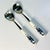 Mid 20th Century Mid 20th Century Boho Chic Gustavian Delft Style Salad Serving Utensils, Stainless Steel - Set of 2. For Sale - Image 5 of 9