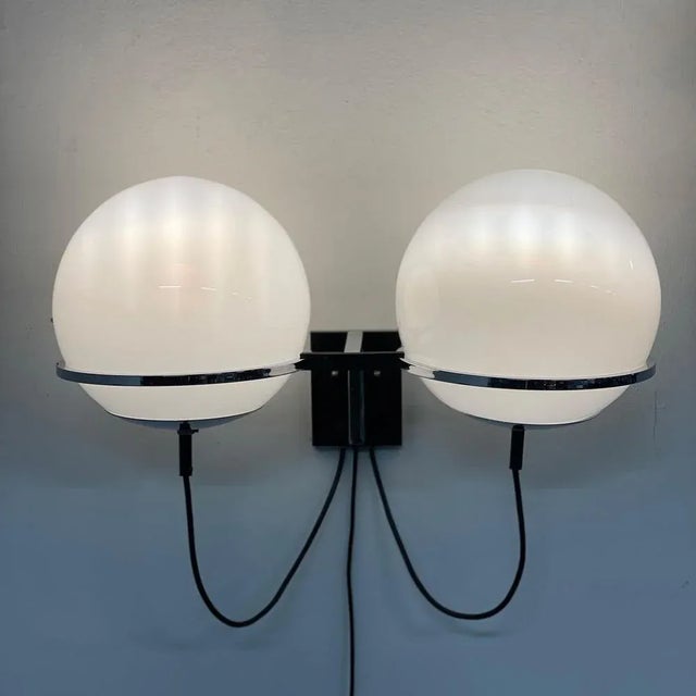 Rare Raak Tolkien ‘Lord of the Rings’ wall light, designed by the Raak design team for Raak in 1975. ‘Two matt chrome...