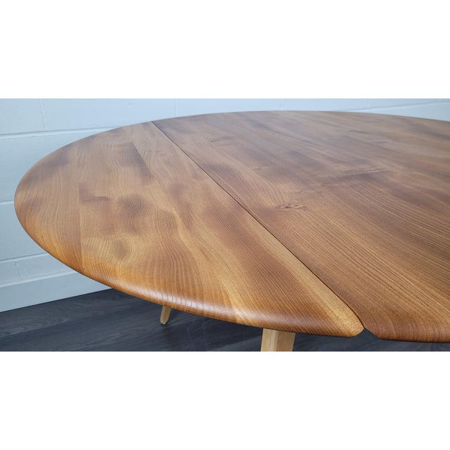 1970s Drop Leaf Dining Table by Lucian Ercolani for Ercol, 1970s For Sale - Image 5 of 12