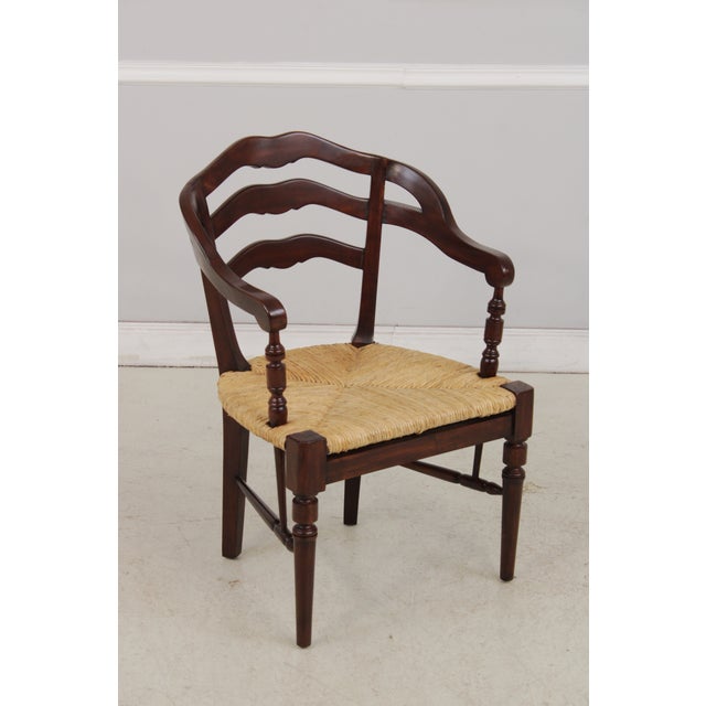 Age: Approx: 20 Years Old Details: Mahogany High Quality Construction Ladder Back Stretcher Base Frame Un-Marked As To...