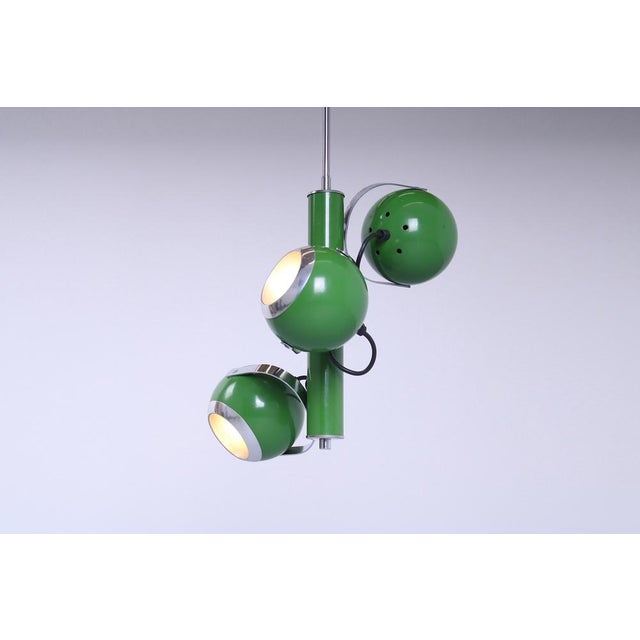 Adjustable Green Eyeball Pendant Lamp from Herda, 1970s For Sale - Image 17 of 18