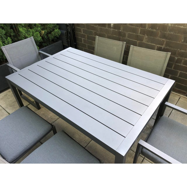 Restoration Hardware Aegean Aluminum Dining Set Chairish