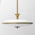 Circular pendant chandelier. Structure in brass and glass. Made around the 1950s. Excellent condition with signs of aging,...