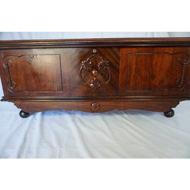 Vintage Cedar Lined Hope Chest | Solid Cedar Blanket Chest | Storage Trunk For Sale In Los Angeles - Image 6 of 10