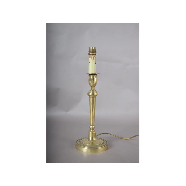 Vintage Brass Table Lamp, 1920s For Sale - Image 4 of 10