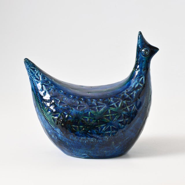 Bitossi Rimini Blu Bird Figurine by Aldo Londi for Bitossi, 1960s For Sale - Image 4 of 10