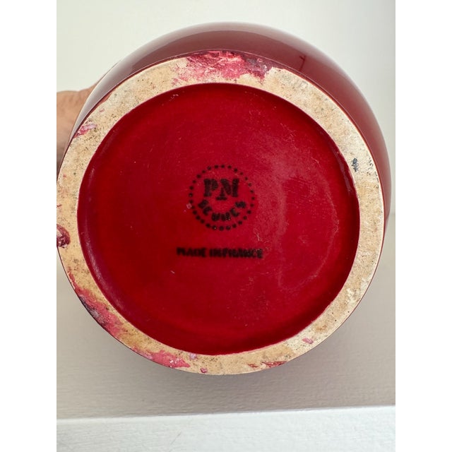 Art Deco Pair of Vintage Sevres Paul Milet Oxblood Vases For Sale - Image 3 of 6