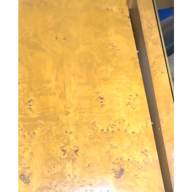 Mid 20th Century Extending Burl Dining Table For Sale - Image 4 of 12