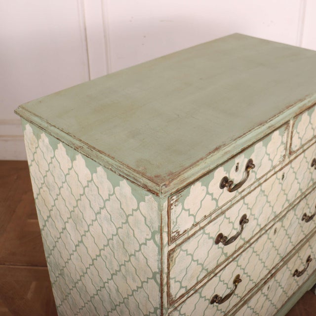English Painted Chest of Drawers For Sale - Image 9 of 11