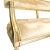 Vintage French Neoclassical Louis XVI Style Giltwood & Painted Settee With Champagne Velvet Upholstery For Sale - Image 9 of 10
