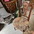 Brown Antique Pair of Wooden Carved Accent Chairs With Central Medallion Detail For Sale - Image 8 of 12