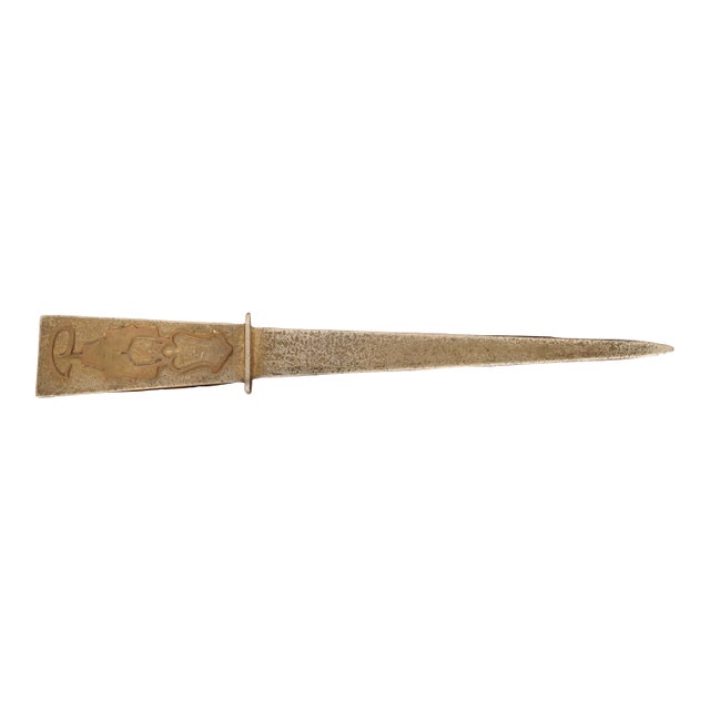 Silver Crest Arts & Crafts Bronze Letter Opener For Sale
