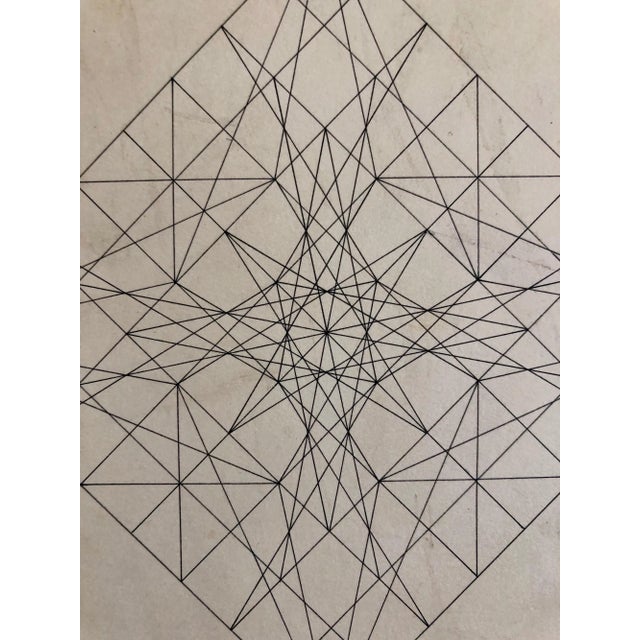 Al Dickstein New York school Abstract Geometric work. Came in with small collection of his work including signed letters...