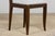 1920s French Art Deco Walnut Dining Chairs W/ Striped Linen - Set of 6 For Sale - Image 10 of 18
