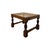 Brown Vintage English Oak Footstool With Woven Cane Top and Turned Legs. For Sale - Image 8 of 9