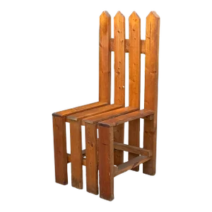 Vintage Boho Picket Fence Chair
