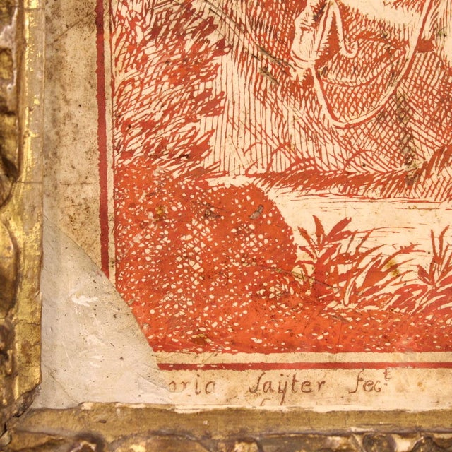 Sayter, Good Samaritan, 1749, Scagliola Panel on Slate For Sale - Image 8 of 16