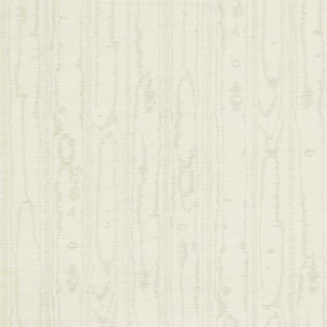 Zoffany Watered Silk Wallpaper in Platinum Grey - a Sample For Sale