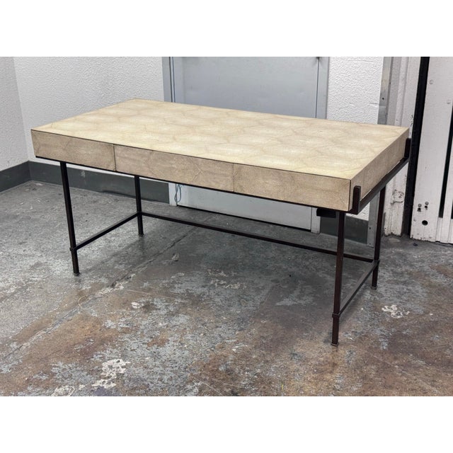 Lillian August for Hickory White Simone Shagreen Desk For Sale - Image 11 of 12