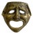 Decorative Mask in Brass from the Classical Greek-Roman Theatre, 1800s For Sale
