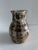 Mexican Vintage Rustic Striped Ceramic Studio Made Pitcher For Sale - Image 3 of 8