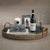 Coastal Zadar Round Open Weave Rattan Tray with Clear Glass For Sale - Image 3 of 5