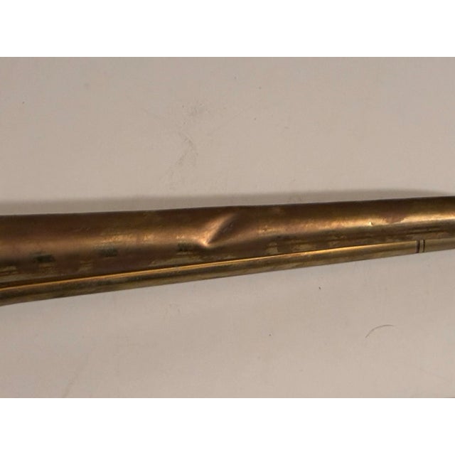 Brass Vintage Brass Hunt Horn - English Equestrian Decor For Sale - Image 8 of 8