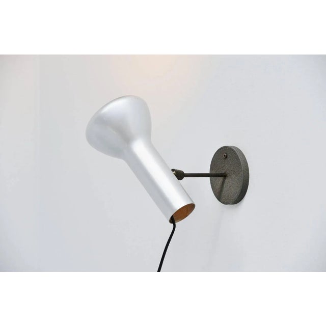 Metal Model 7 Wall/Table Lamp attributed to Gino Sarfatti for Arteluce, 1957 For Sale - Image 7 of 9