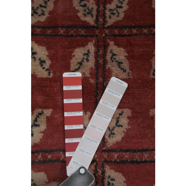 Vintage Red Turkish Karapinar Rug 4'8'' X 6'10'' For Sale - Image 12 of 13