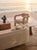 Palm Side Table in Calacatta Viola Marble and Brass by InsidherLand For Sale - Image 4 of 11