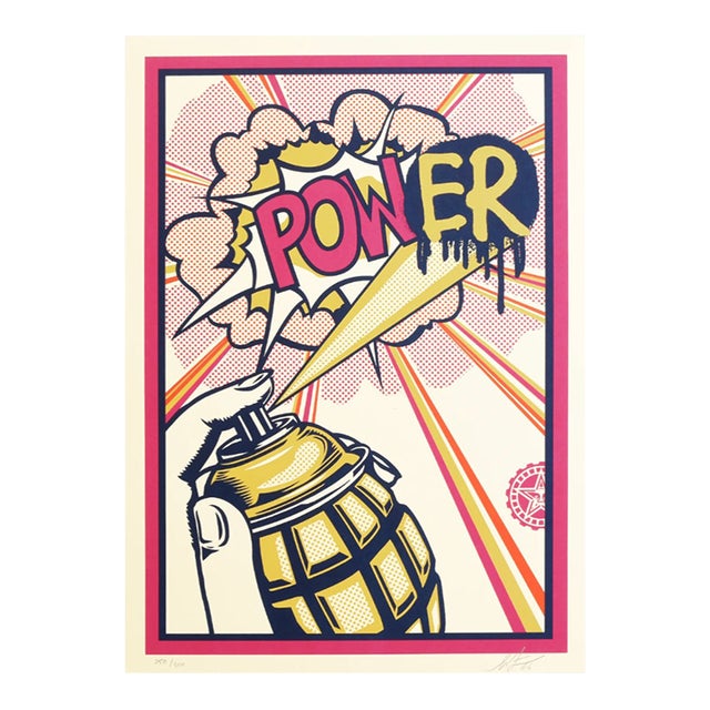 Shepard Fairey, POWer (Fuschia), 2026 For Sale