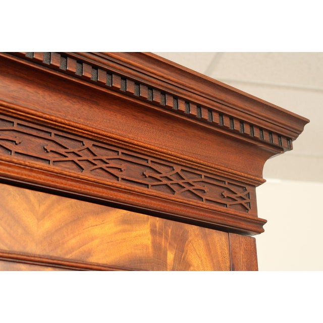 Henkel Harris Mahogany Entertainment Armoire For Sale - Image 12 of 18