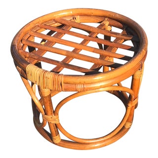 Vintage Bamboo Bentwood Stool For Sale