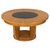 Black Art Deco Round Dining Table in Bird’s-Eye Maple and Ebonized Glass, 1930s For Sale - Image 8 of 8