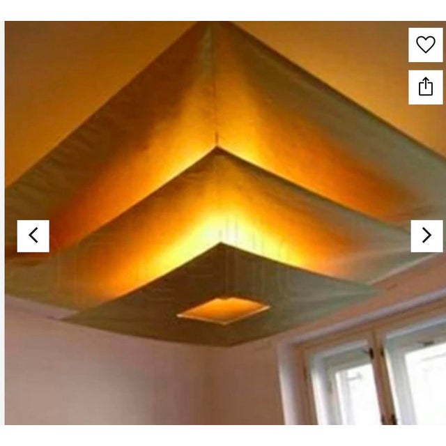 Ingo Maurer Lil Luxury Gold 3-Sail Sculptural Ceiling Light, 2009 For Sale In Houston - Image 6 of 7