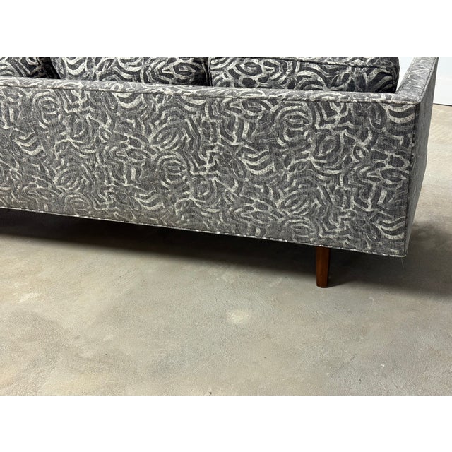 1950s Edward Wormley for Dunbar Grey Sofa For Sale - Image 10 of 11
