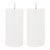 2020s FIA Wick White Pillar Candle (Set of 2) For Sale - Image 5 of 5