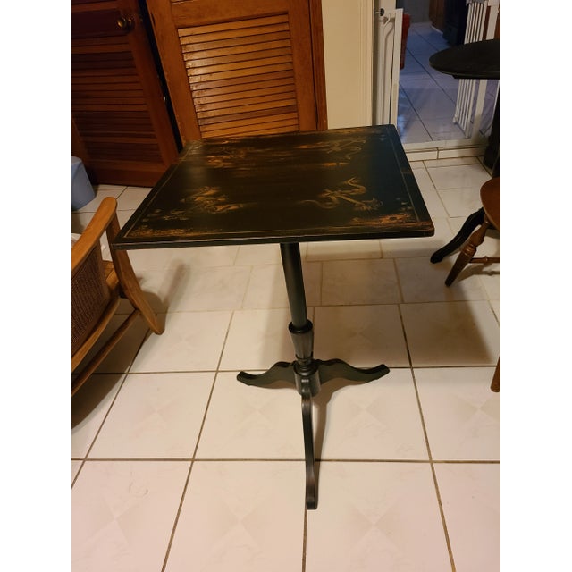 Antique Square Tilt Top Pedestal Table Chairish