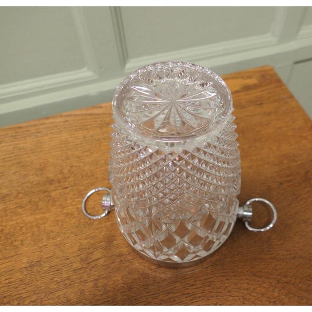 Art Deco Diamond Pattern Champagne Wine Cooler, 1930 For Sale - Image 4 of 7