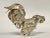 Pair Antique Silver Cockerel Rooster Figurines / Sculptures For Sale - Image 11 of 18