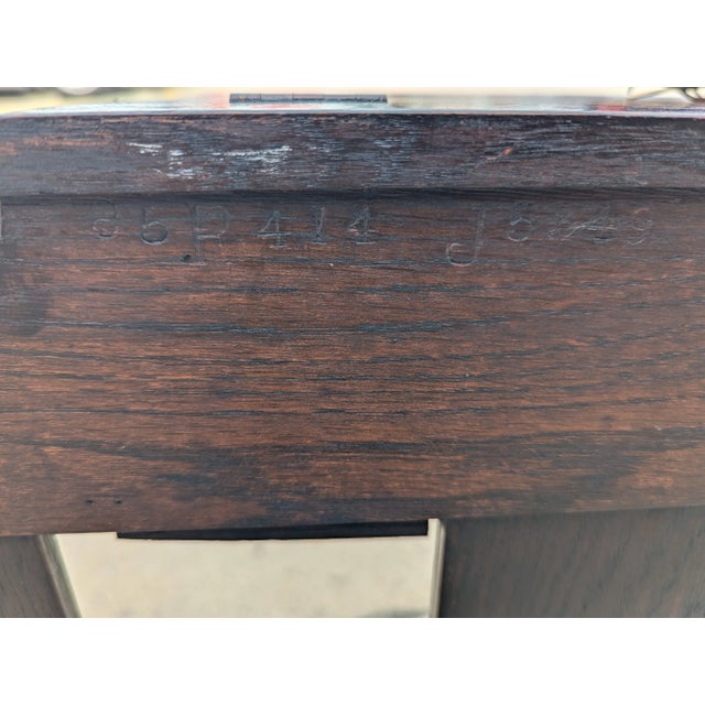 Brown Vintage English Arts & Crafts Style Entryway Double Umbrella Stand For Sale - Image 8 of 15