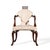 Baker Stately Homes Queen Anne Crown Chair This chair measures: 25.25 wide x 24 deep x 37.5 high, with a seat height of 18...